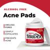Stridex Medicated Acne Pads, Maximum, 90 Count, Pack of 3  Facial Cleansing Wipes, Alcohol-Free Face Pads, Acne Treatment for Face, For Moderate Acne, Smooth Application view 3