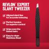 Revlon Expert Slant Tweezer, High Precision For Easy Hair Removal, Made With Stainless Steel, Stocking Stuffer for Women & Men, 1 count view 3