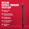 Revlon Cuticle Trimmer With Cap, High Precision V-Tip and Comfortable Grip for Gentle and Easy Trimming, 1 Count view 3