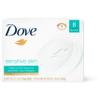 Dove Beauty Bar Gently Cleanses and Nourishes Sensitive Skin Effectively Washes Away Bacteria While Nourishing Your Skin, 3.75 oz, 8 Bars view 1