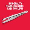 Revlon Multipurpose Hair Removal Tweezer, High Precision Slant Tip Tweezers for Men, Women & Kids, Stainless Steel (Pack of 1) view 3