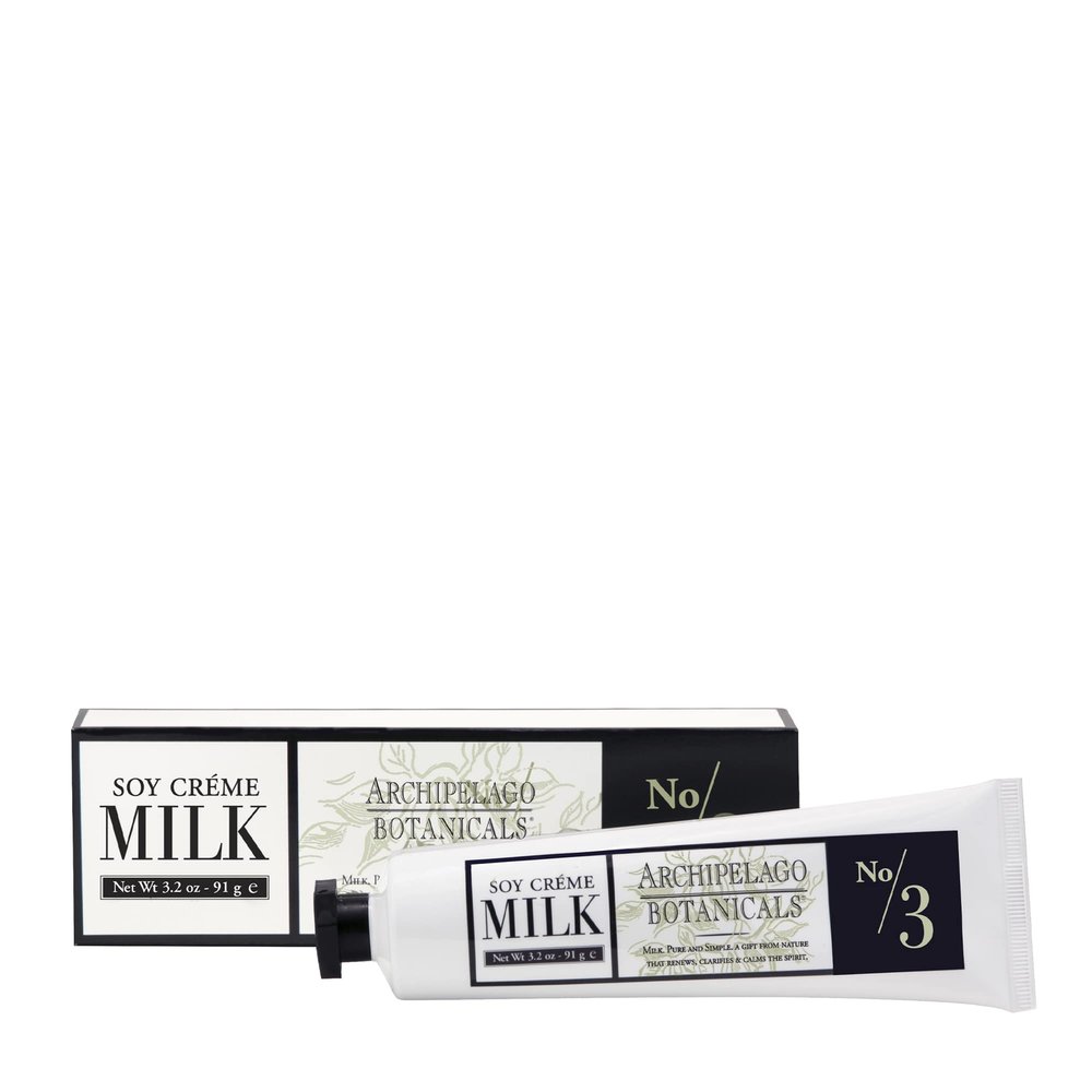 Archipelago Botanicals Soy Milk Hand Crme, Rich and Lightly Scented Hand Lotion for Dry Skin, Cuticles and Rough Spots, Premium Plant Extracts (3.2 oz)