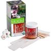 MOOM - Organic Sugar Wax Hair Removal Kit for Underarm, Face & Bikini, Infused with Tea Tree Oil, Includes Wax Strips & Sticks, Ideal for Sensitive Skin - 6 oz view 1