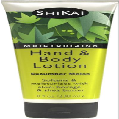 ShiKai Hand & Body Lotion (Cucumber Melon, 8oz) | Daily Moisturizing Skincare for Dry and Cracked Hands | With Aloe Vera & Vitamin E