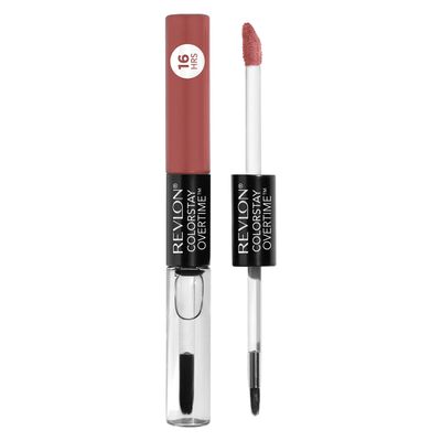 Revlon Liquid Lipstick with Clear Lip Gloss, ColorStay Overtime Lipcolor, Dual Ended with Vitamin E, 360 Endless Spice, 0.07 Oz