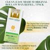 Clean + Easy Original Roll On Wax  Medium, Soft Wax Refill Cartridge for Smooth Body Hair Removal, 3 Pack view 3
