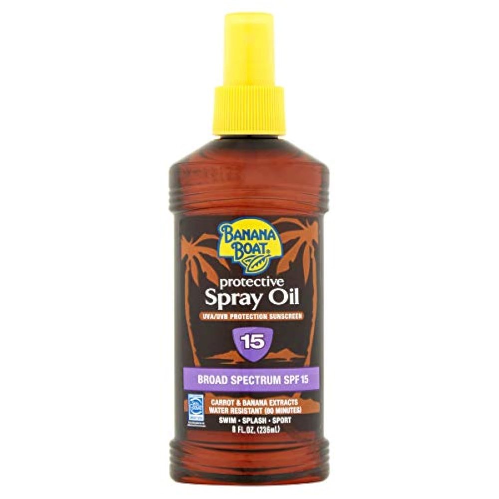 Banana Boat Protective Spray Oil, Sunscreen SPF 15 8 oz