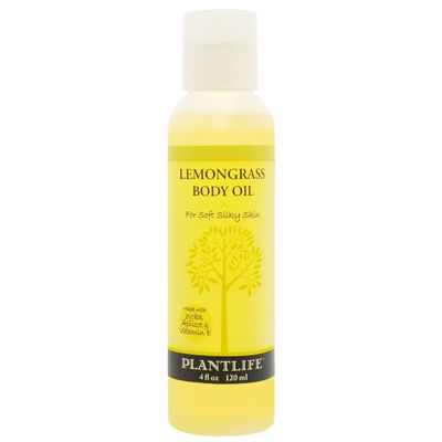 Plantlife Lemongrass Body Oil - Moisturizing Natural Body Oil for All Skin Types - Nourishing Dry Skin and Making It Feel Soft and Silky for Women & Men - Bath, Body & Massage Oil - 4oz