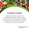 Natures Plus Vitamin E Cream - 30,000 iu, 2.2 oz - Helps Relieve Dry Skin, May Soothe Minor Skin Irritations- with MSM, Aloe Vera, Vitamins A & D - Vegan, Vegetarian view 2