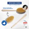 Yerba Prima Tampico Skin Brush (Pack of 1) - Natural Vegetable Fiber Bristles for Dry Skin Brushing view 4