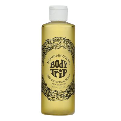 Mountain Ocean The Original Body Trip Mother's Special Blend Body Toning Oil, 8 Oz, Deep Hydration, Helps Stretch Marks, with Almond & Coconut Oil, Cocoa Butter & Vitamin E (New Look, Same Formula)