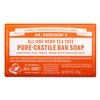Dr. Bronner's - Pure-Castile Bar Soap (Tea Tree, 5 ounce) - Made with Organic Oils, For Face, Body, Hair and Dandruff, Gentle on Acne-Prone Skin, Biodegradable, Vegan, Non-GMO view 1