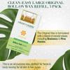 Clean + Easy Original Roll On Wax  Large Soft Wax Refill Cartridge for Smooth Hair Removal on Legs, Arms & Body, 3 Pack view 4