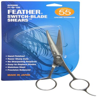 Jatai Professional Hair Cutting Shears #55 5.5" Silver Stainless Steel