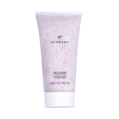 SUNDARI Lemon Cleanser, 6.0 Fl Oz, Gentle Exfoliating Cream Formula, Removes Impurities, Balances pH, Non-Foaming, Controls Excess Oil, For Oily Skin
