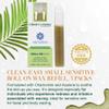 Clean + Easy Sensitive Roll On Wax  Small Wax Refill Cartridges for Delicate & Sensitive Skin, Hair Removal for Face, Brows & Bikini, 3 Pack view 4