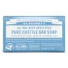Dr. Bronner's - Pure-Castile Bar Soap (Baby Unscented, 5 ounce) - Made with Organic Oils, For Face, Body and Hair, Gentle for Sensitive Skin and Babies, No Added Fragrance, Biodegradable, Vegan view 1