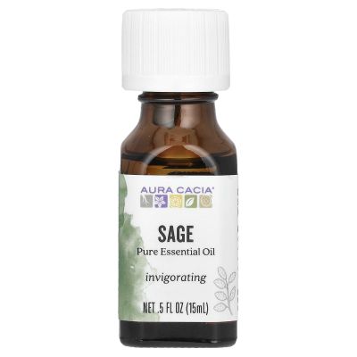Aura Cacia Sage Essential Oil, 0.5 Oz