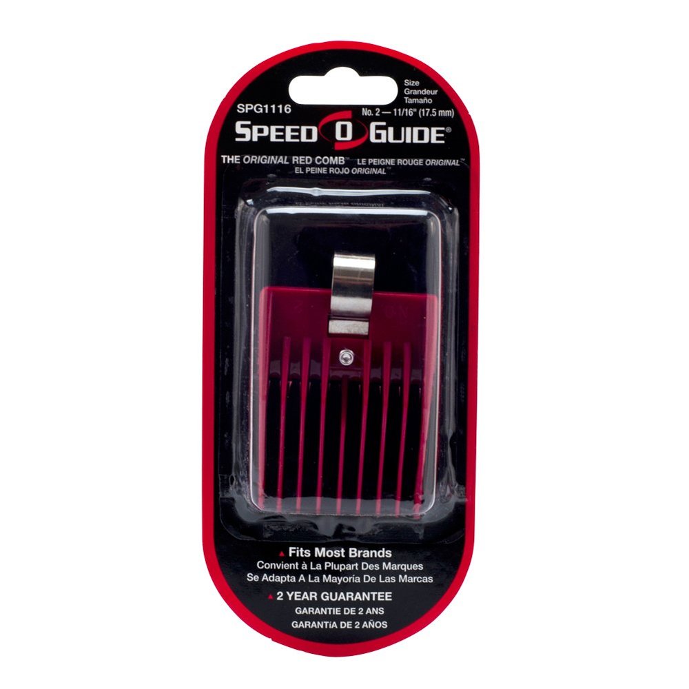 SPEED-O-GUIDE the Original Red Clipper Comb #2 11/16 (Model: SPG1116)