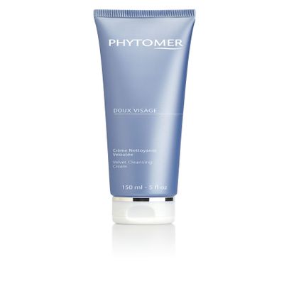 Phytomer Doux Visage Velvet Facial Cleansing Cream | Gentle Facial Cleanser & Make-up Remover | For Soft, Hydrated Skin | Safe & Natural Ingredients | Sustainable & Eco-Friendly | 150ml