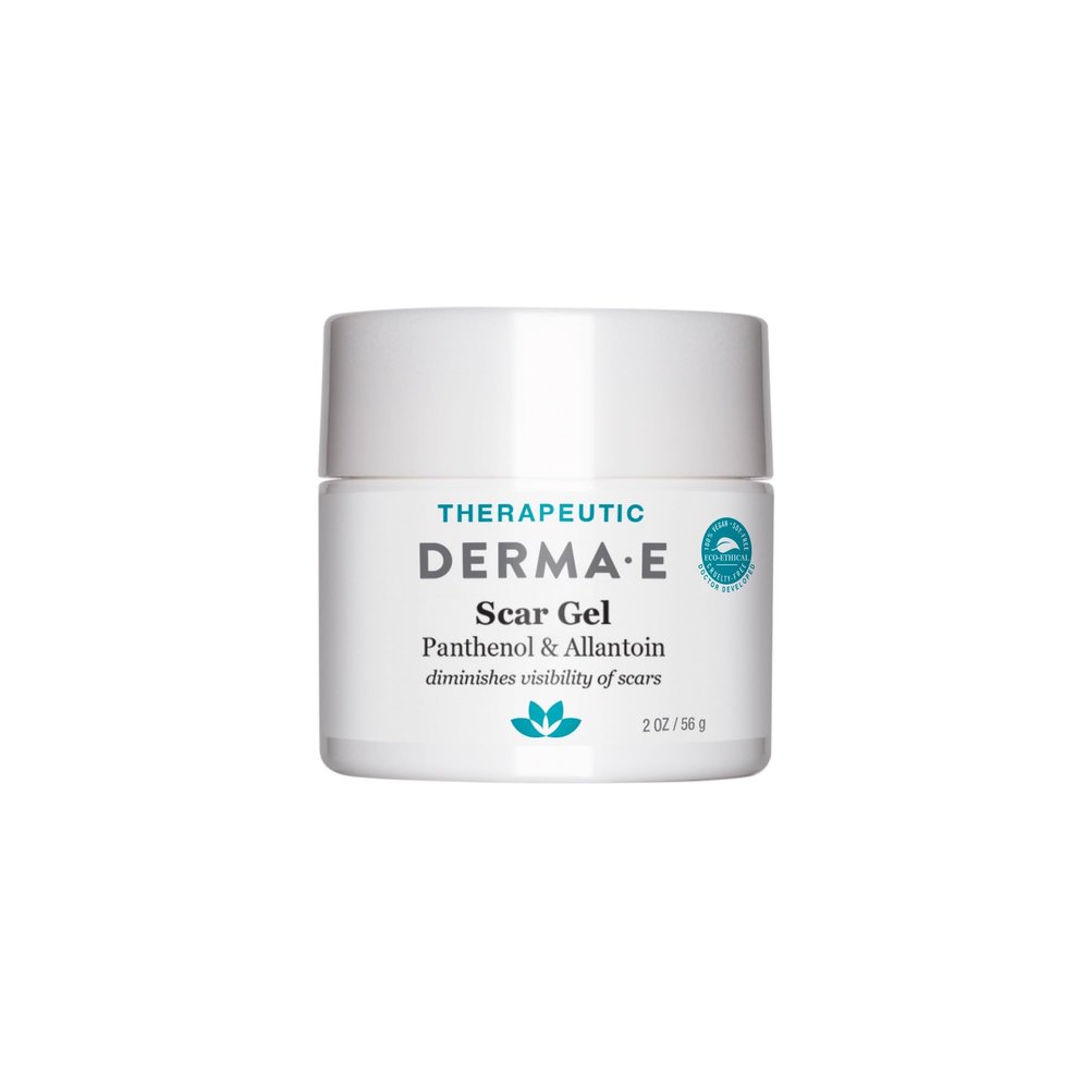 Derma E Scar Gel Scar Treatment for Face Hydrating Gel for Acne Scars, Burns & Stretch Marks with Panthenol & Allantoin, 2 oz