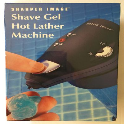 Sharper Image Shave Gel Hot Lather Machine Dad Men