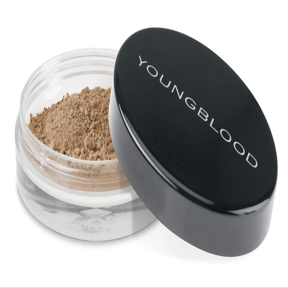Youngblood Rose Beige Loose Face Powder Foundation, Natural Illuminating Full Coverage Oil Control Matte Lasting, Vegan, Cruelty Free