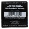 Paraben Free, Vegan, Gluten-free, Cruelty-free, Non GMO, Pressed mineral powder, (REFILL Light Beige) view 2