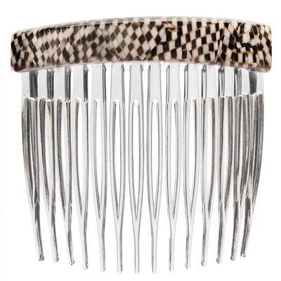 France Luxe Basic Side Comb, Opera Silver - Versatile Styling Solution