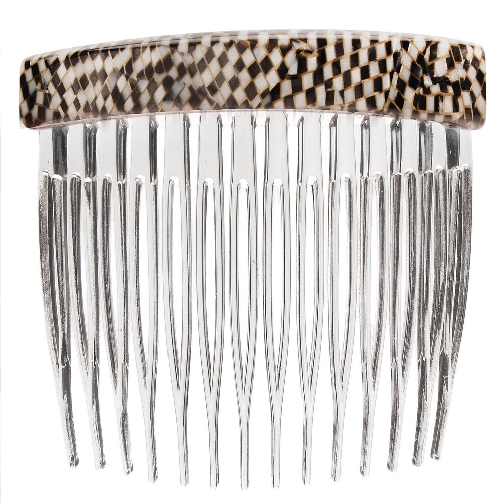 France Luxe Basic Side Comb, Opera Silver - Versatile Styling Solution