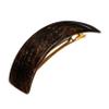 Large Brown Hair Barrette for Thick Hair, Rectangle Volume French Barrette for Women, Strong Hold, Comfortable and Easy to Use, Metallic Mojave | France Luxe view 1