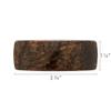 Large Brown Hair Barrette for Thick Hair, Rectangle Volume French Barrette for Women, Strong Hold, Comfortable and Easy to Use, Metallic Mojave | France Luxe view 2
