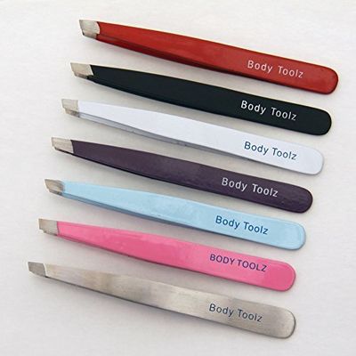 Body Toolz Slanted Purple Tweezers