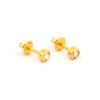 Studex Sterilized Piercing Earrings * Ear Stud * Birthstar * April * Regular view 2
