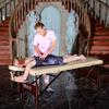 Master Massage 28" Argo Portable Massage Table in Cream with Walnut Legs- Spa Bed for Tabletop Exercise & Massage- Beauty Bed Tattoo Bed- Lash Table view 2