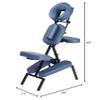 Professional Portable and Lightweight Tattoo/Massage Chair by Master Massage - Folding Aluminum Frame with Adjustable Features and Wheeled Carrying Case, Blue view 2