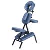 Professional Portable and Lightweight Tattoo/Massage Chair by Master Massage - Folding Aluminum Frame with Adjustable Features and Wheeled Carrying Case, Blue view 3