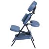 Professional Portable and Lightweight Tattoo/Massage Chair by Master Massage - Folding Aluminum Frame with Adjustable Features and Wheeled Carrying Case, Blue view 4