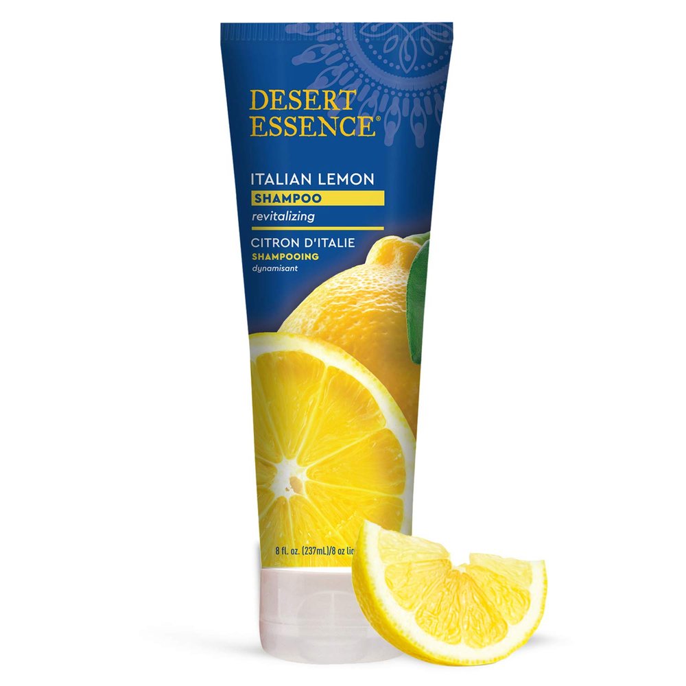 Desert Essence Italian Lemon Clarifying Shampoo with Aloe, 8 fl oz