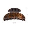 French Hair Clip for Women, Medium Couture Claw Clip for Thick or Fine Hair, Slip-Free Strong Hold, Lightweight, Damage-Free Design, Metallic Mojave Brown | France Luxe view 2