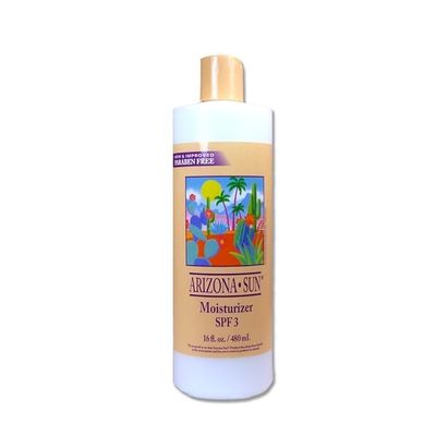 Arizona Sun Moisturizer SPF 3 16 oz Natural Aloe Vera and Other Plants and Cacti from the Desert Provide Soothing Moisture for Dry Skin Oil Free Face and Body Lotion