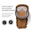 SORM Smudge Proof Long Lasting Eye brow Powder for Women - Always Perfect Brows with Brush and 3 Shaping Eyebrow Stencils (Fine, Medium, Full) - Finest Color Pigment Eyebrow Filler - Medium Brown view 2