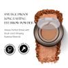 SORM Smudge Proof Long Lasting Eye brow Powder for Women - Always Perfect Brows with Brush and 3 Shaping Eyebrow Stencils (Fine, Medium, Full) - Finest Color Pigment Eyebrow Filler - Dark Brown view 2