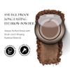 SORM Smudge Proof Long Lasting Eye brow Powder for Women - Always Perfect Brows with Brush and 3 Shaping Eyebrow Stencils (Fine, Medium, Full) - Finest Color Pigment Eyebrow Filler - Soft Smoke view 2