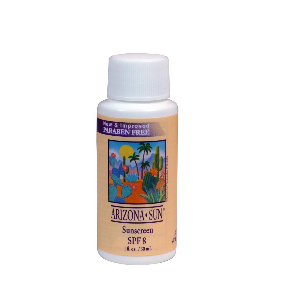 Arizona Sun Sunscreen SPF 8 1 oz A Sun Protection Sun Screen Lotion - Oil Free - Face and Body Sunblock Sun Block for Outdoors
