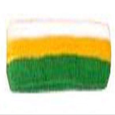 Striped Headband White/gold/Green