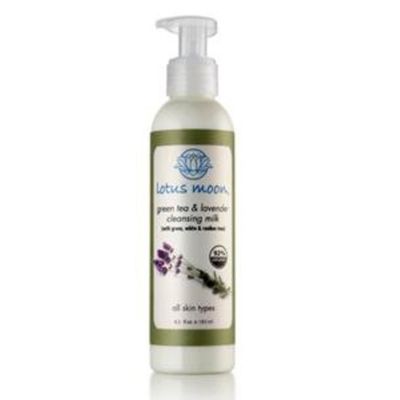 Lotus Moon Green Tea and Lavender Cleansing Milk | For Dry Skin, Plant-Based, Clean, Cruelty-Free, Functional Skincare (6.2 fl oz | 186 ml)
