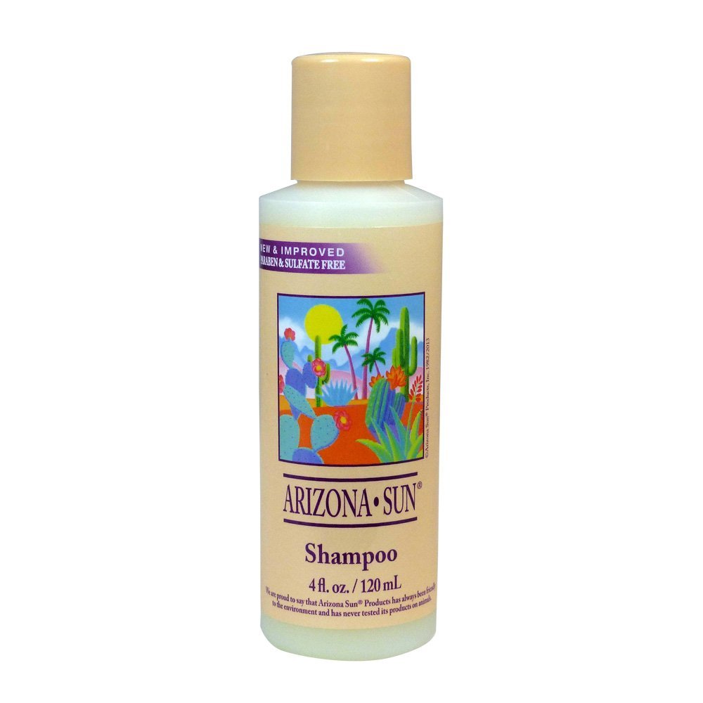 Arizona Sun Shampoo  4 oz  Shampoo For All Types of Hair  Made With Aloe Vera and Other Plants and Cacti From The Desert  Nourishes Dry Hair  Deep Moisturizing For Soft Manageable Hair