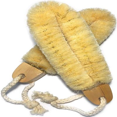 2 pcs/set Hard Texture Natural Foot Smoothing Brush For Dry or Wet Use, 2 pack