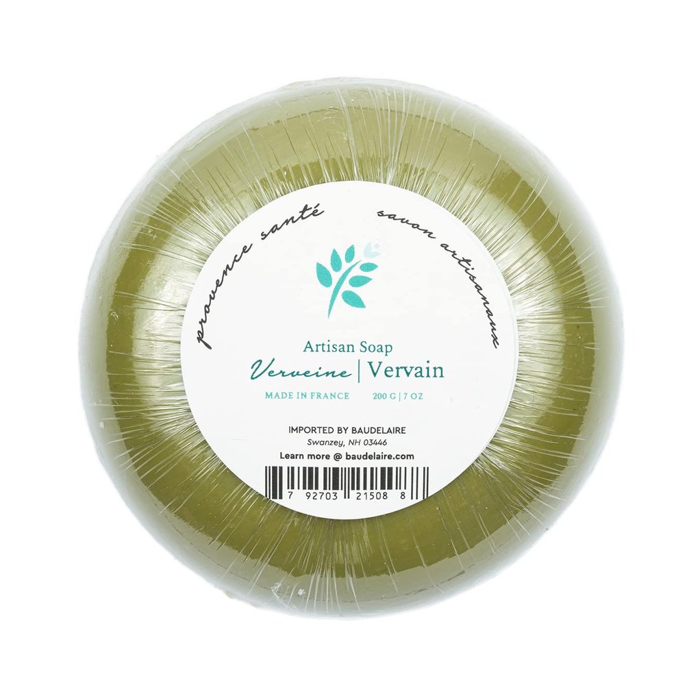 Provence Sante Luxury French Bath Bar - Moisturizing Shea Butter - Triple-milled Vervain Fragrance, 7 oz Made in France